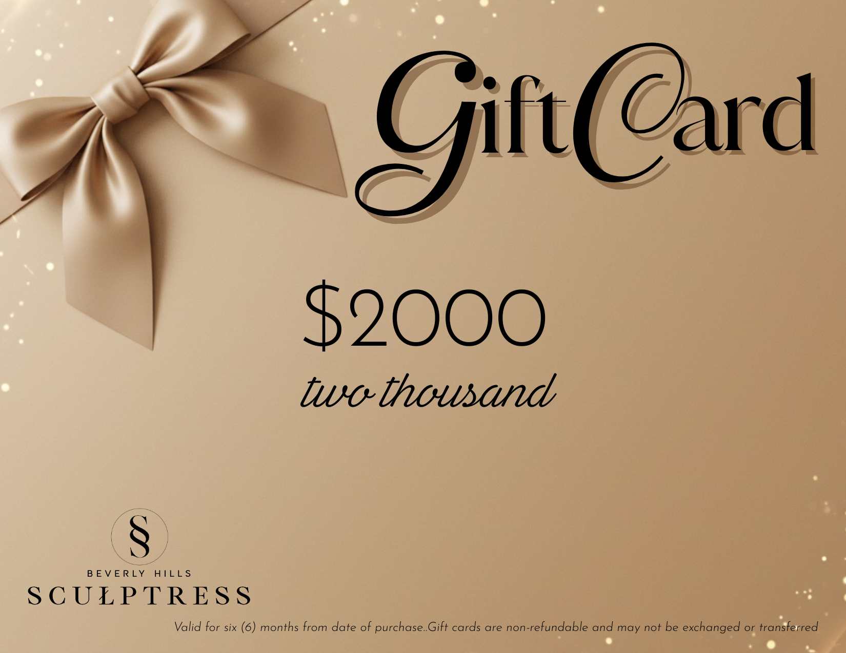 Beverly Hills Sculptress Gift Card